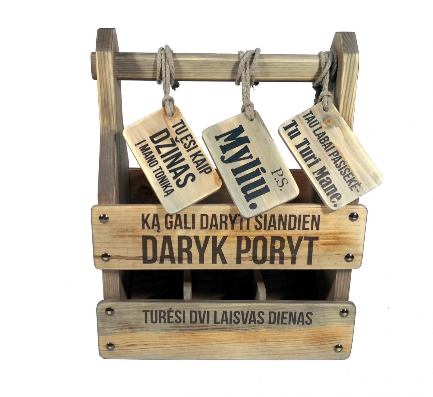 Dovana vyrui butelis x 6 “Daryk Poryt”