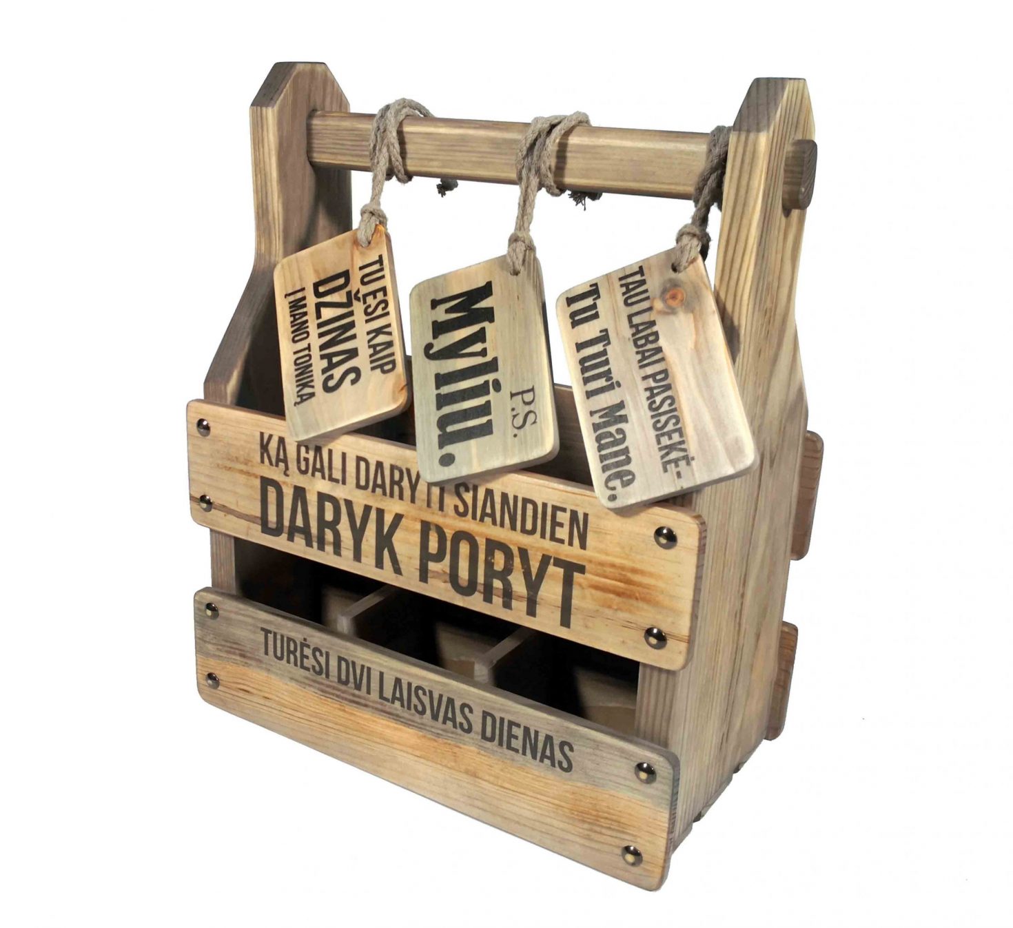 Dovana vyrui butelis x 6 “Daryk Poryt”